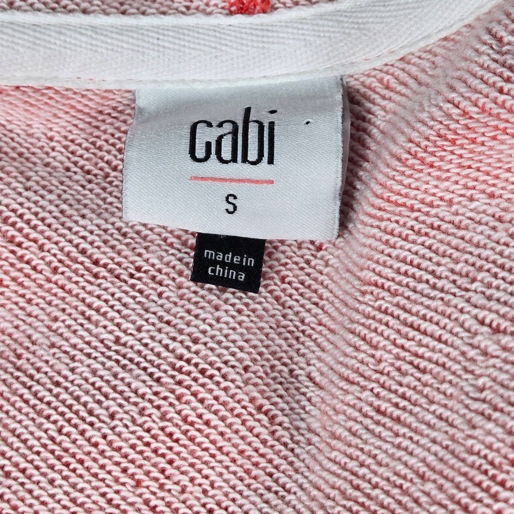 Cabi Deluxe Cropped Zip Up Hoodie Pom Pom Drawstrings Balloon Sleeve Size S 5657 - Picture 5 of 10